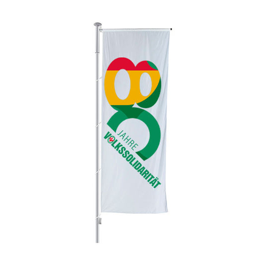 Hissfahne für Masten mit Ausleger - 80 Jahre Sonderedition