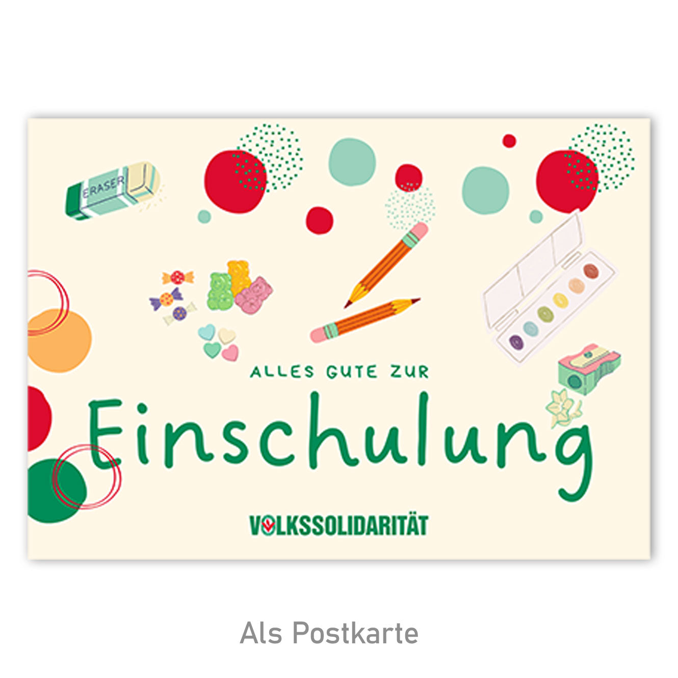 Grußkarte „Einschulung“