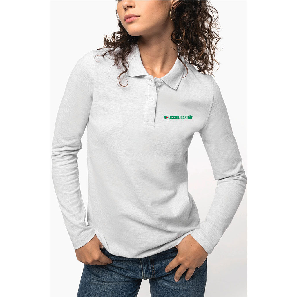 Damen Langarm-Polohemd