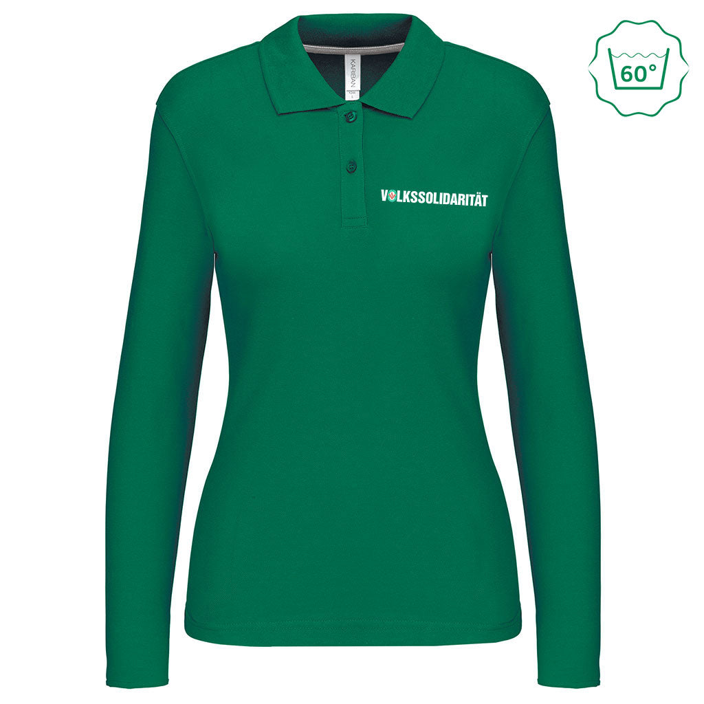 Damen Langarm-Polohemd