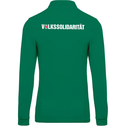 Herren Langarm-Polohemd - beidseitig bedruckt