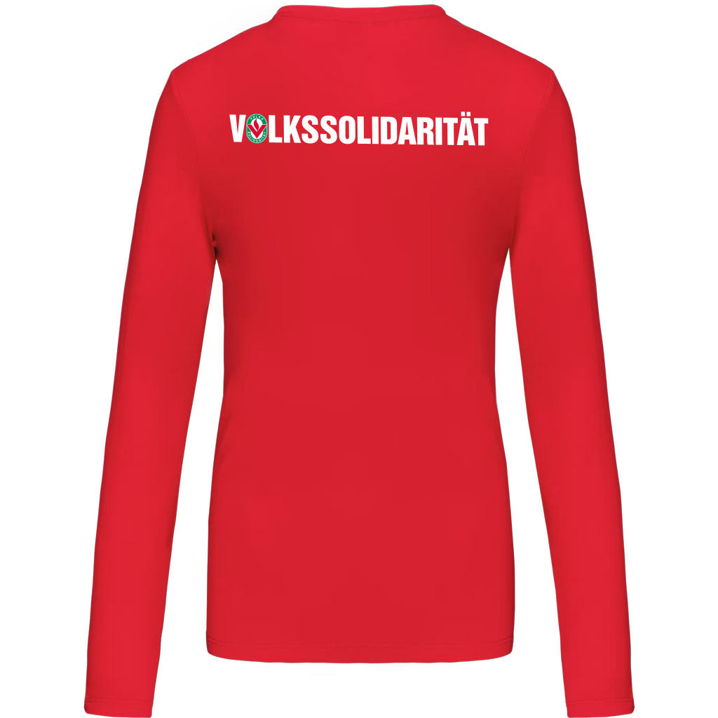 Damen Longsleeve V-Ausschnitt