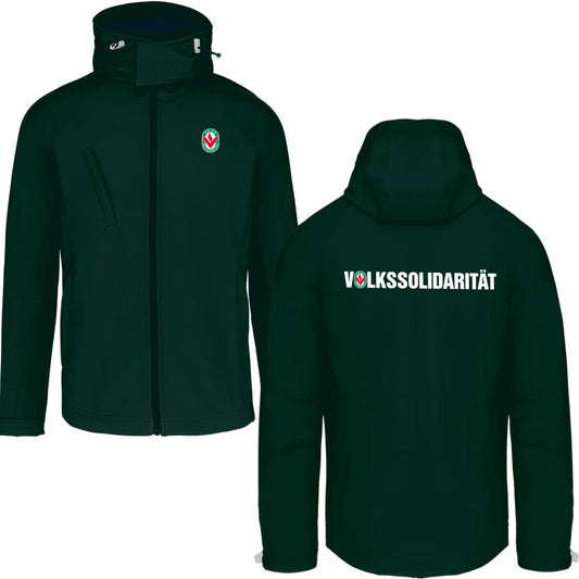 Herren Softshell-Jacke mit abnehmbarer Kapuze