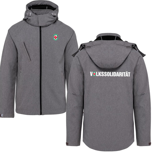 Herren Softshell-Jacke mit abnehmbarer Kapuze