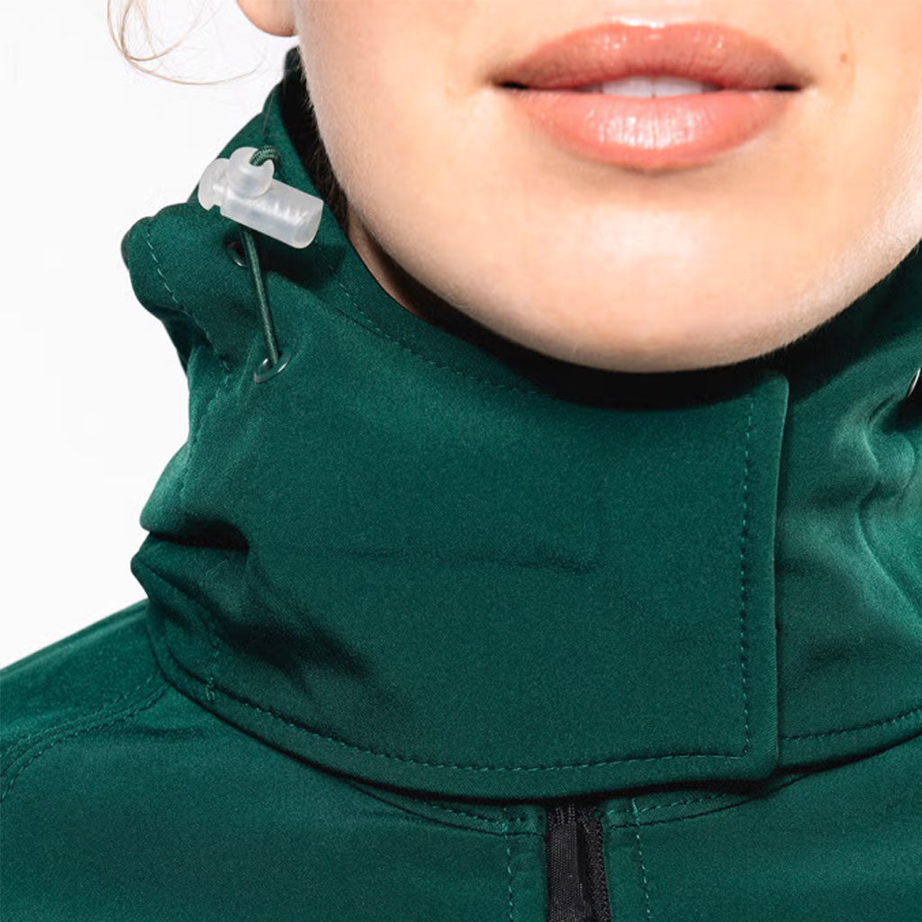 Damen Softshell-Jacke mit abnehmbarer Kapuze