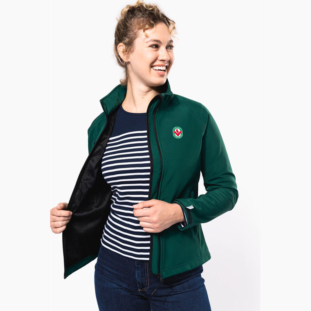 Damen Softshell-Jacke mit abnehmbarer Kapuze