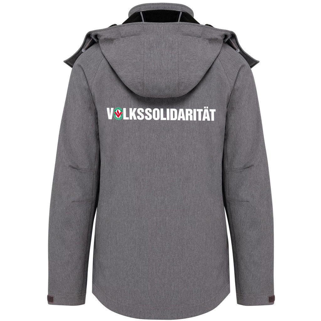 Damen Softshell-Jacke mit abnehmbarer Kapuze