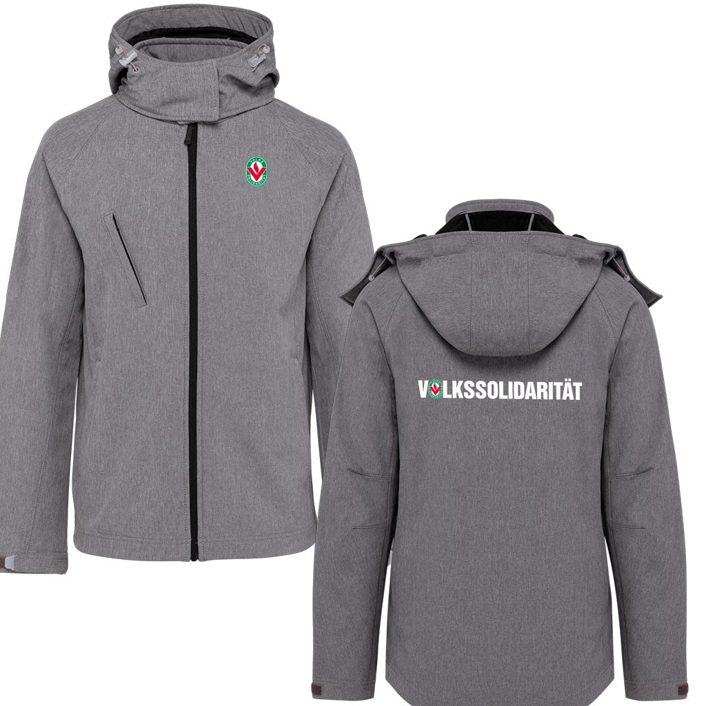 Damen Softshell-Jacke mit abnehmbarer Kapuze