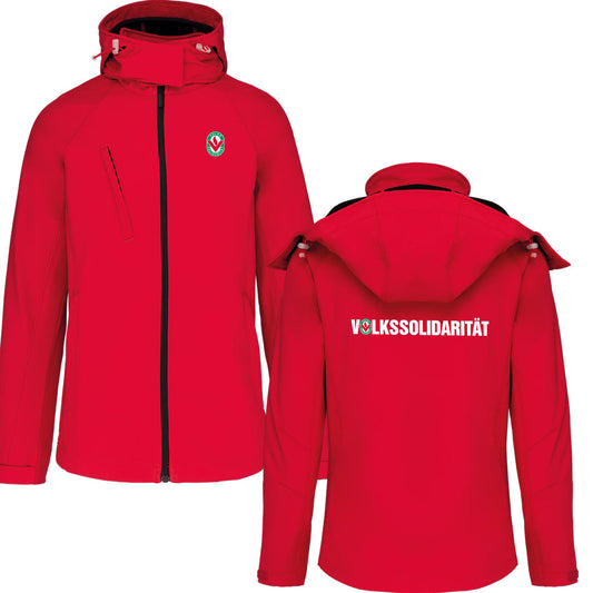 Damen Softshell-Jacke mit abnehmbarer Kapuze