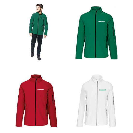 Herren Softshell Jacken im Volkssolidaritäts-Design