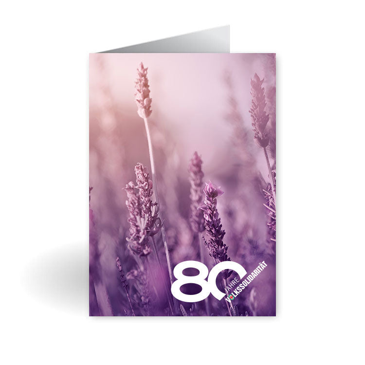 Grußkarte Lavendel