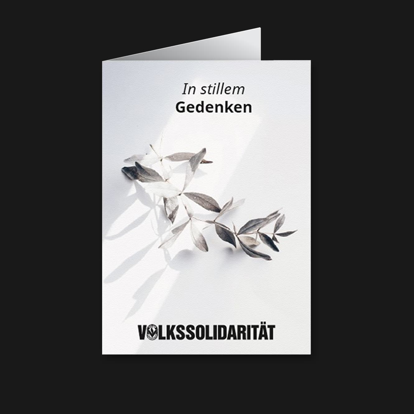 Trauerkarte „In stillem Gedenken“