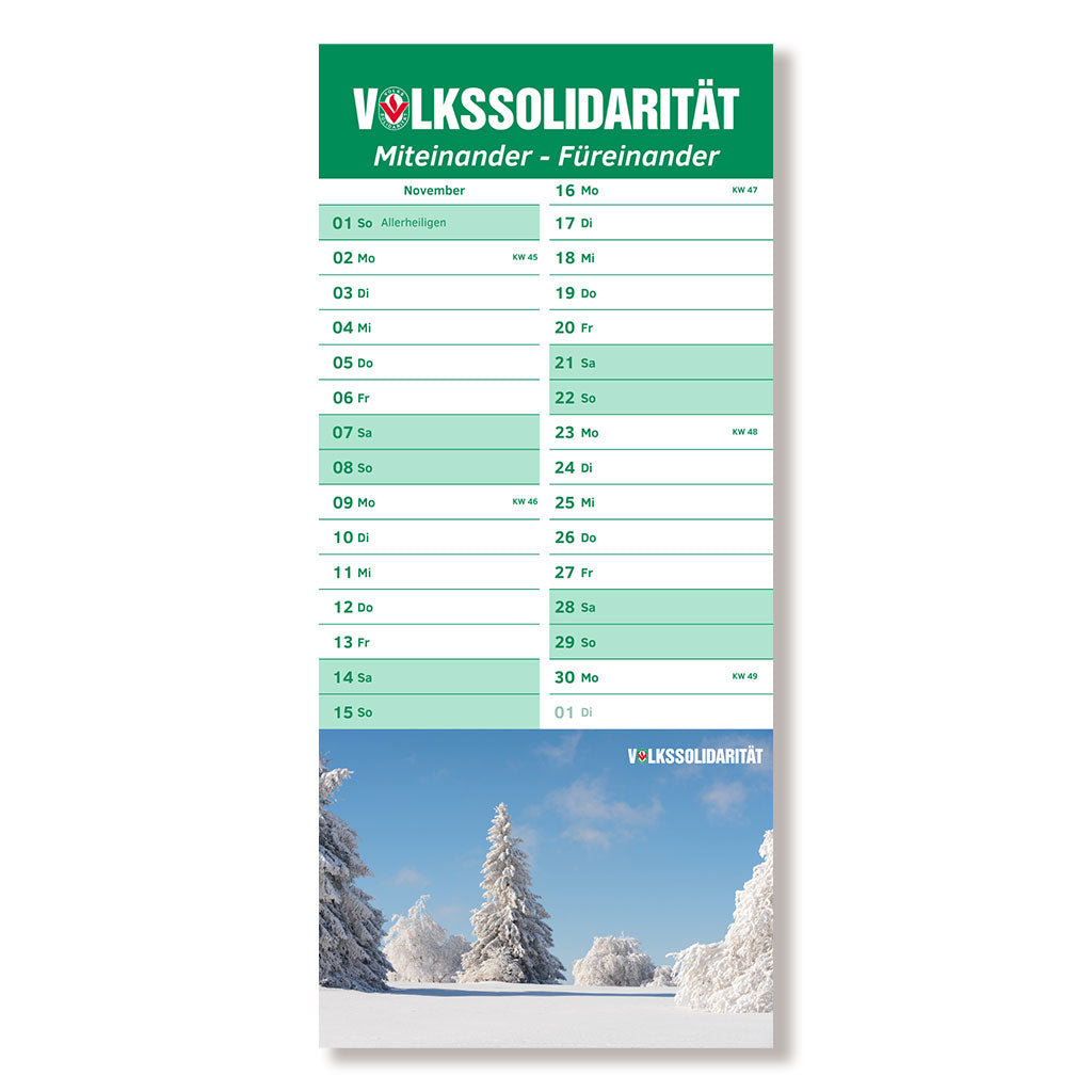Postkarten-Kalender 2026