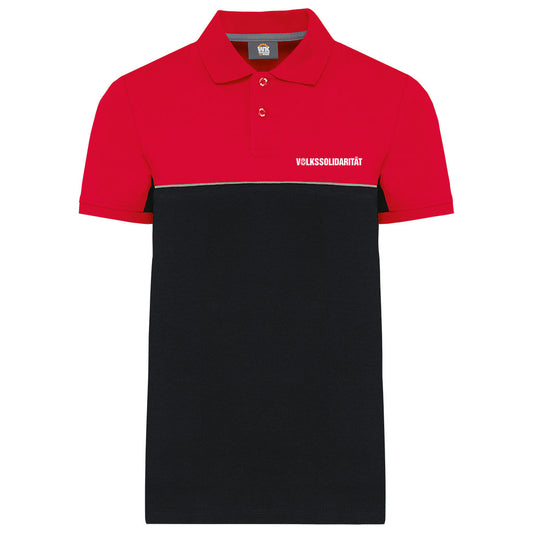 Zweifarbiges Unisex Polohemd