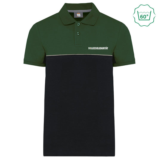 Zweifarbiges Unisex Polohemd