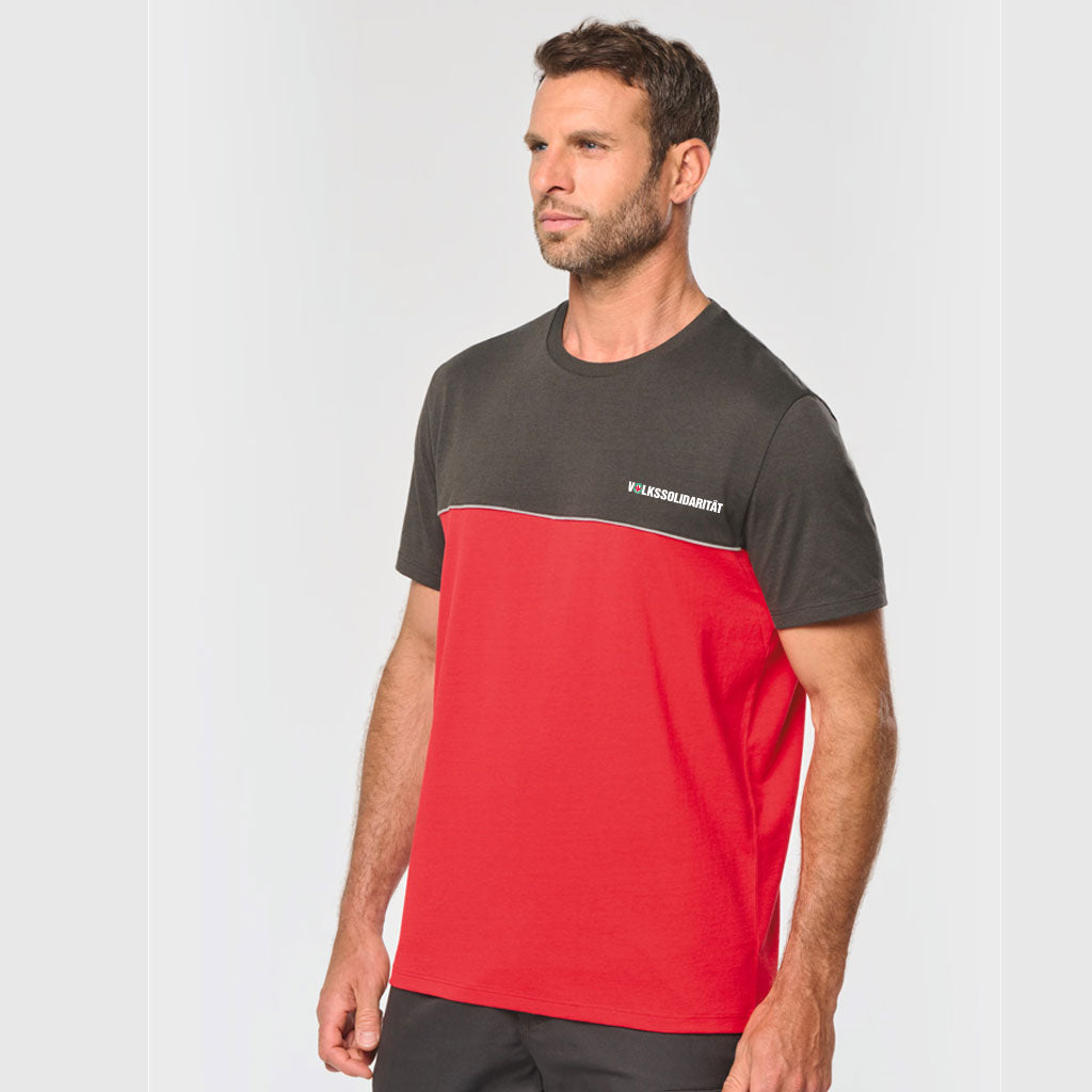 Zweifarbiges Unisex T-Shirt