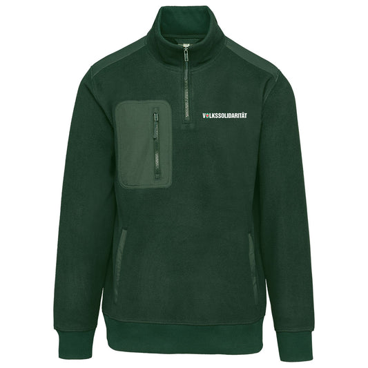 Umweltfreundlicher Fleecepullover mit Reißverschlusskragen