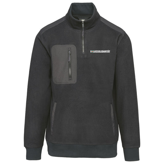 Umweltfreundlicher Fleecepullover mit Reißverschlusskragen