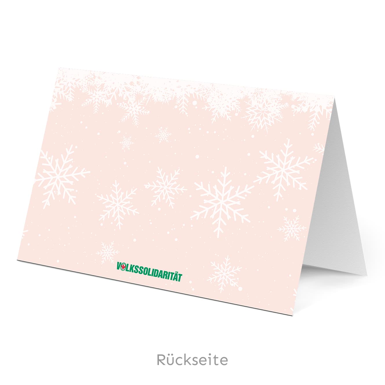 Weihnachtskarte mit Glitzerlack "Frohes Fest & ein gutes neues Jahr"