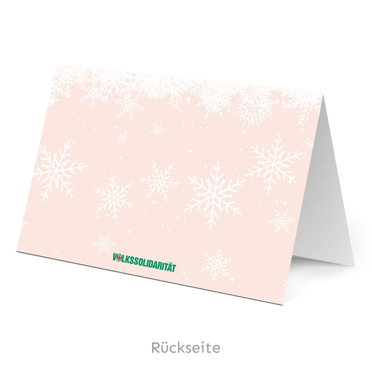 Weihnachtskarte mit Glitzerlack "Frohes Fest & ein gutes neues Jahr"