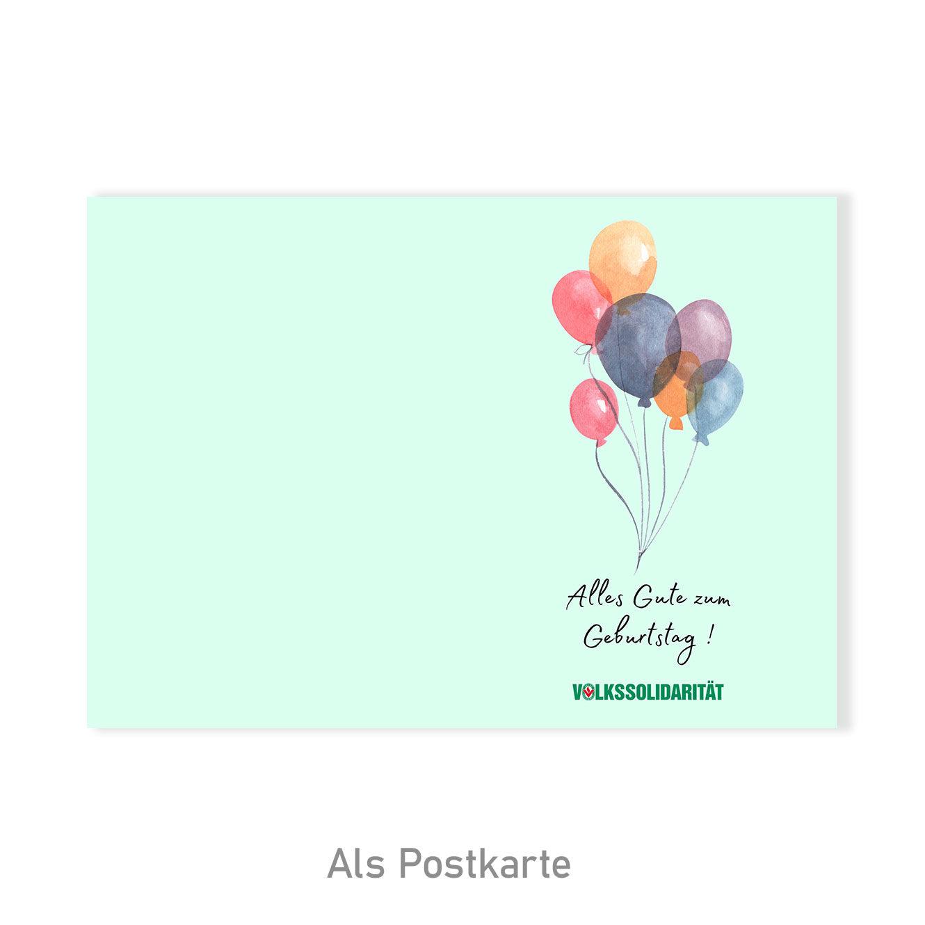 Grußkarte „Alles gute zum Geburtstag Ballons“
