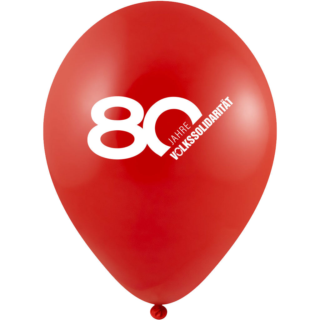 Luftballons 80 Jahre (farblich gemischt)
