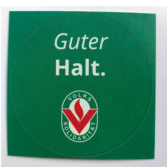 Aufkleber "Guter Halt"