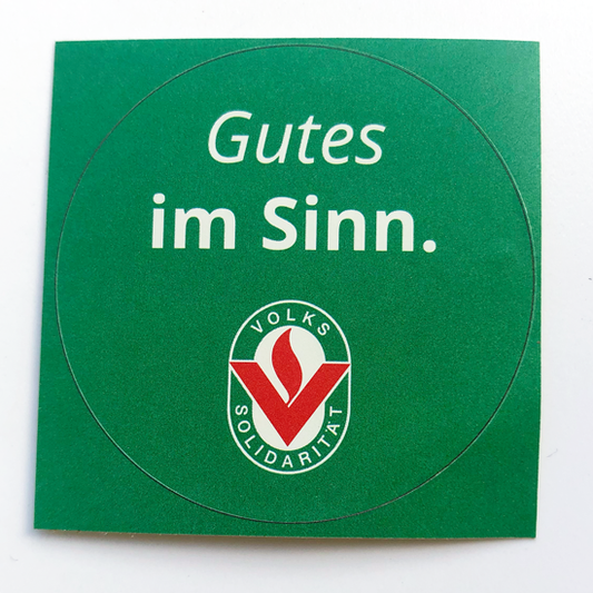 Aufkleber "Gutes im Sinn"
