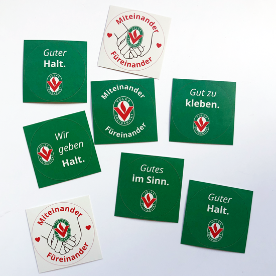 Aufkleber-Satz rund (6 Stück)