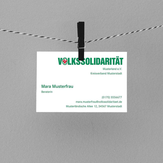 Persönliche Visitenkarte