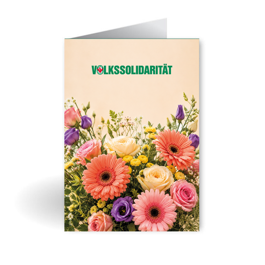 Grußkarte VS - Blumenstrauß