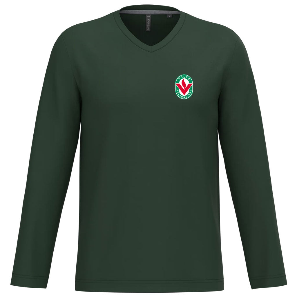 Herren/ Unisex Longsleeve V-Ausschnitt