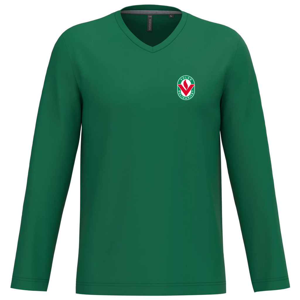Herren/ Unisex Longsleeve V-Ausschnitt