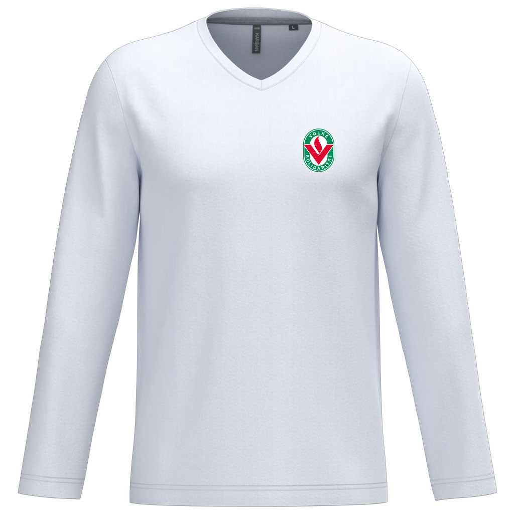 Herren/ Unisex Longsleeve V-Ausschnitt