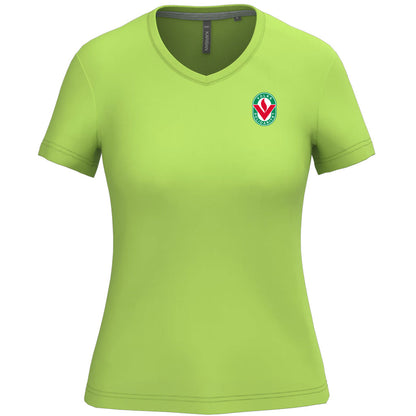 Damen T-Shirt mit V Ausschnitt