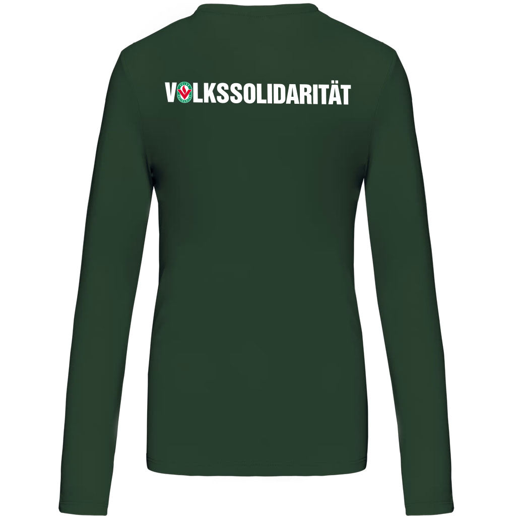 Damen Longsleeve V-Ausschnitt