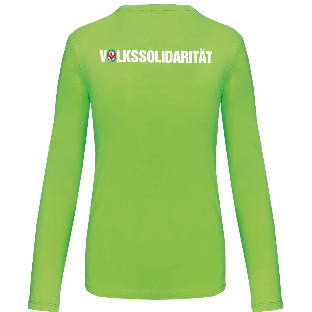 Damen Longsleeve V-Ausschnitt
