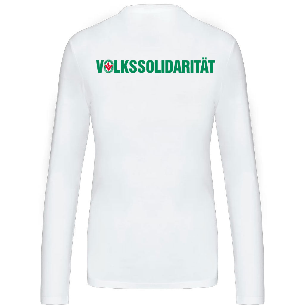 Damen Longsleeve V-Ausschnitt