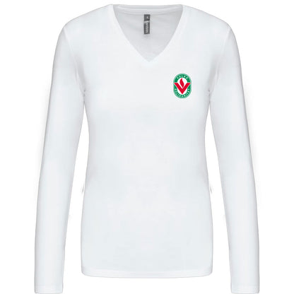 Damen Longsleeve V-Ausschnitt