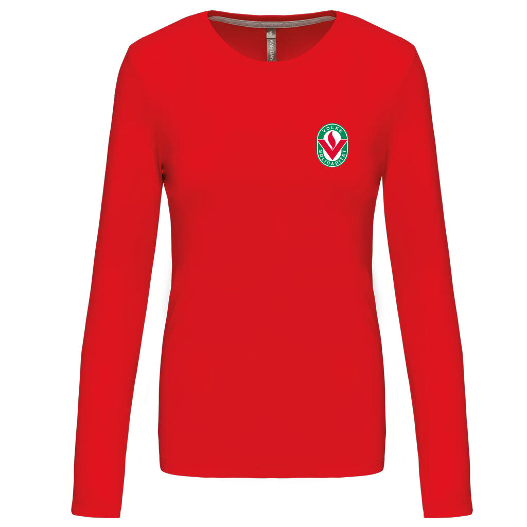 Damen Longsleeve Rundhalsausschnitt
