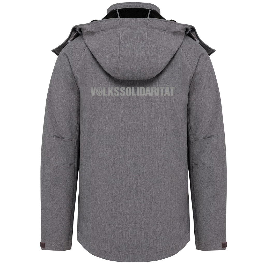 Herren Softshell-Jacke mit abnehmbarer Kapuze