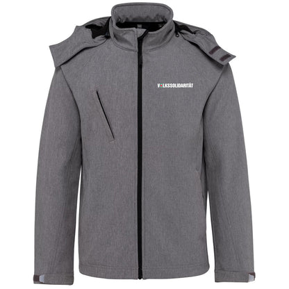 Herren Softshell-Jacke mit abnehmbarer Kapuze