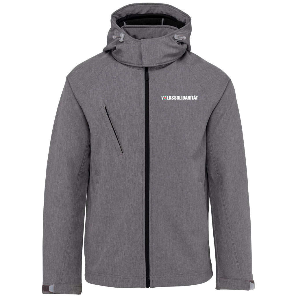 Herren Softshell-Jacke mit abnehmbarer Kapuze