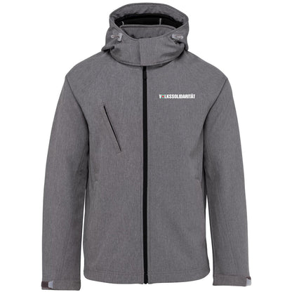 Herren Softshell-Jacke mit abnehmbarer Kapuze
