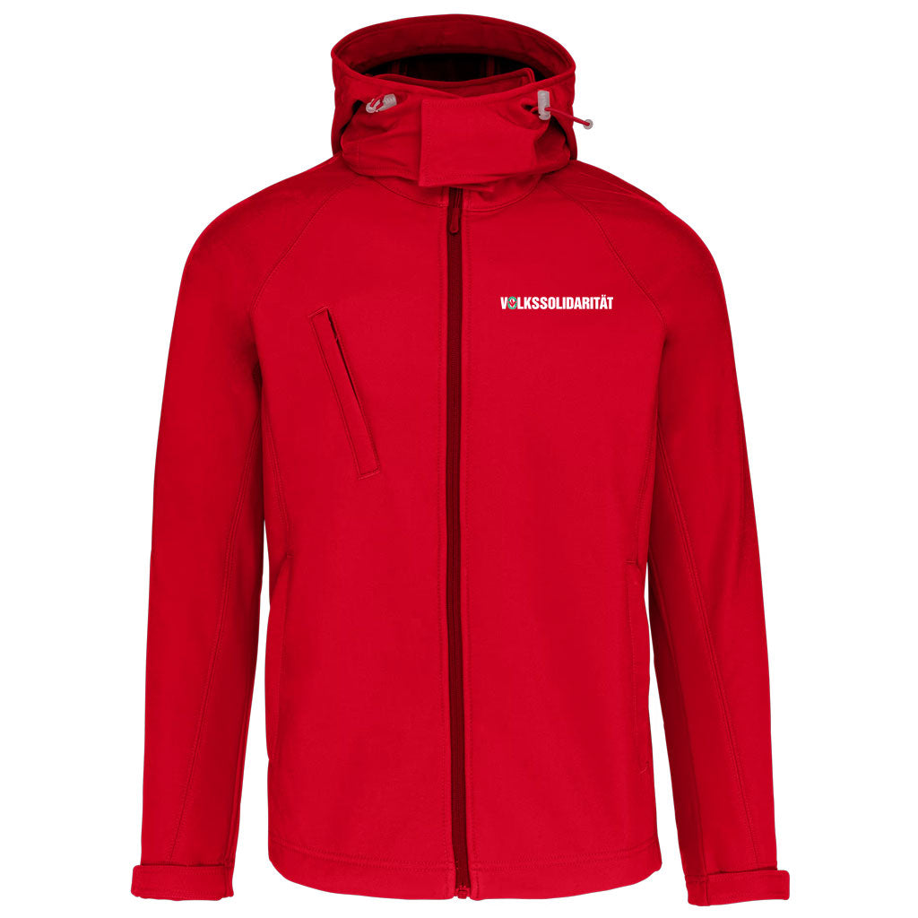 Herren Softshell-Jacke mit abnehmbarer Kapuze
