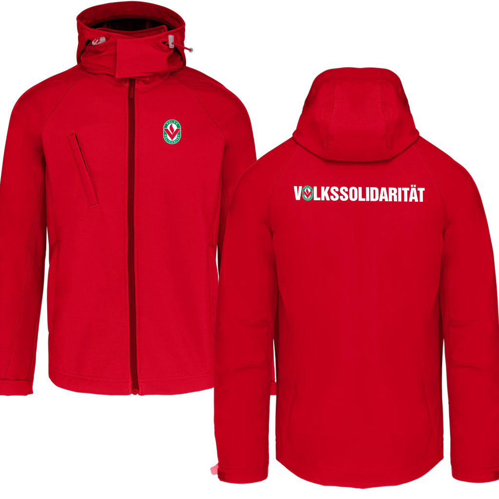 Herren Softshell-Jacke mit abnehmbarer Kapuze