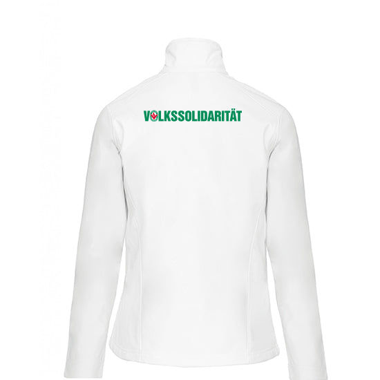 Damen Softshell-Jacke im Volkssolidaritäts-Design (beidseitig bedruckt)
