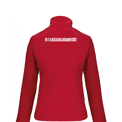 Damen Softshell-Jacke im Volkssolidaritäts-Design (beidseitig bedruckt)