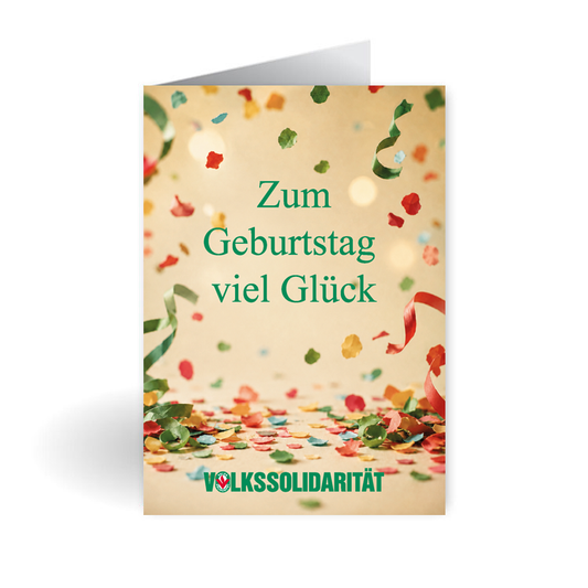 Grußkarte Konfetti