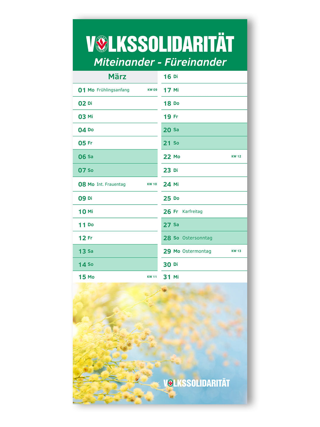Postkarten-Kalender 2027